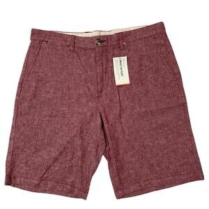 Old Navy Red Flat Front Shorts Tailored Casual Style